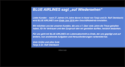 Desktop Screenshot of blue-airlines.com